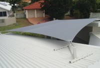 Shadecloth Sail with Roof Brackets